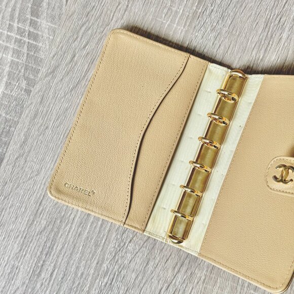 Beige Chanel Classic PM Agenda Cover Planner Notebook Cover - Pre-owned - Picture 4 of 6